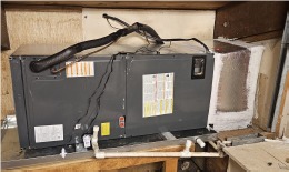 Air handler with wiring and connections